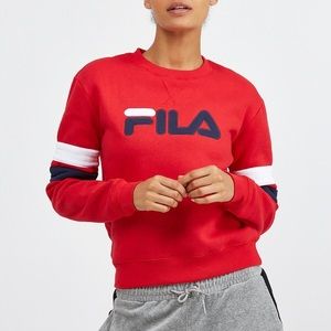 Red Fila sweater